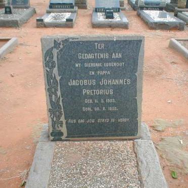 PRETORIUS Jacobus Johannes 1903-1952