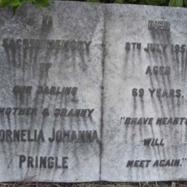 PRINGLE Cornelia Johanna -1951