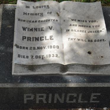 PRINGLE Winnie V. 1900-1932