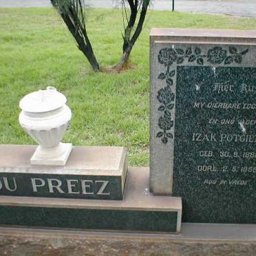 PREEZ Izak Potgieter, du 1888-1955