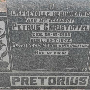 PRETORIUS Petrus Christoffel 1890-1942
