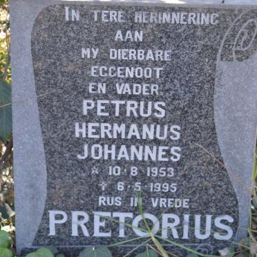 PRETORIUS Petrus Hermanus Johannes 1953-1995