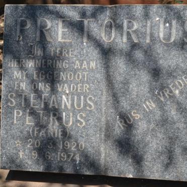 PRETORIUS Stefanus Petrus 1920-1974