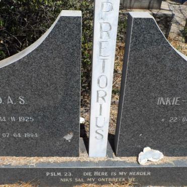 PRETORIUS D.A.S. 1925-1994 &amp; Engela 1929-