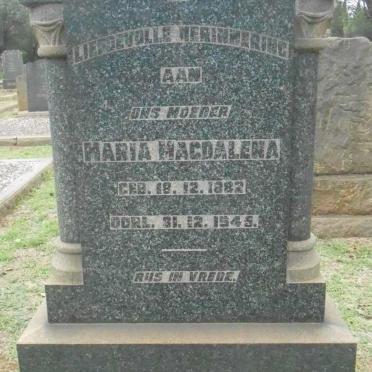 PRETORIUS Maria Magdalena 1882-1945
