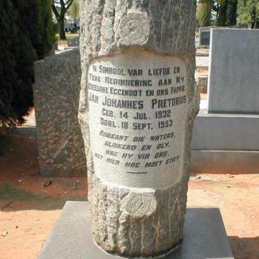 PRETORIUS Jan Johannes 1932-1953