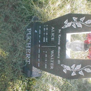 PUCHERT Walter 1918- &amp; Alice 1917-1998