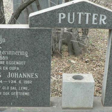 PUTTER Nicolaas Johannes 1914-1982 &amp; Gertruida Magdalena 1916-1987