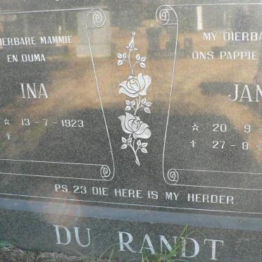 RANDT Jan, du 1921-1999 &amp; Ina 1923-