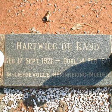 RAND Hartwieg, du 1921-1947