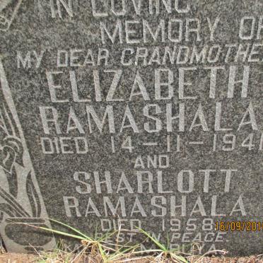RAMASHALA Elizabeth -1941 :: RAMASHALA Sharlott -1958