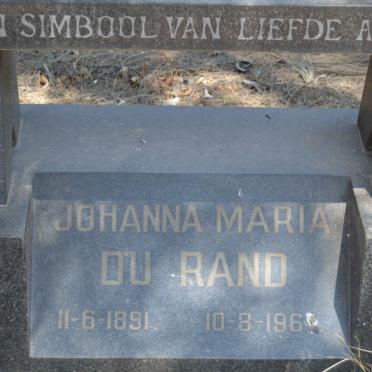 RAND Johanna Maria, du 1891-1964