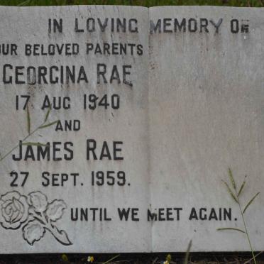 RAE James -1959 &amp; Georgina -1940