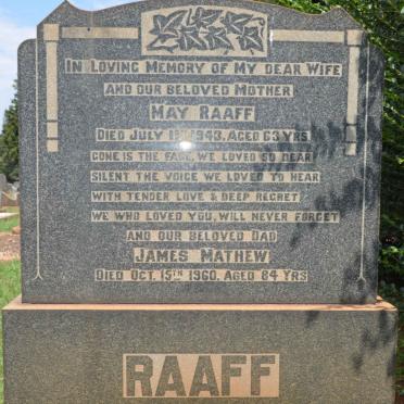 RAAFF James Mathew -1960 &amp; May -1943