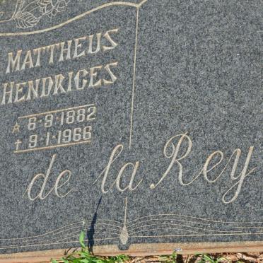 REY Mattheus Hendrices, de la 1882-1966