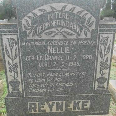 REYNEKE Nellie nee LE GRANGE 1920-1945