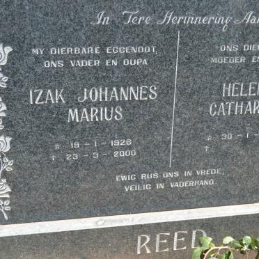 REED Izak Johannes Marius 1926-2000 &amp; Helena Catharina 1930-
