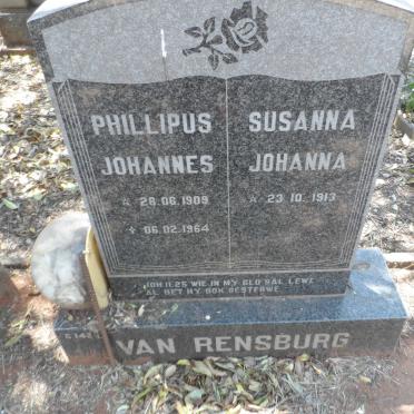 RENSBURG Phillipus Johannes, van 1909-1964 &amp; Susanna Johanna 1913-