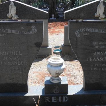 REID Michiel Josias Alexander 1919-1980 &amp; Anna Franscina 1924-1993