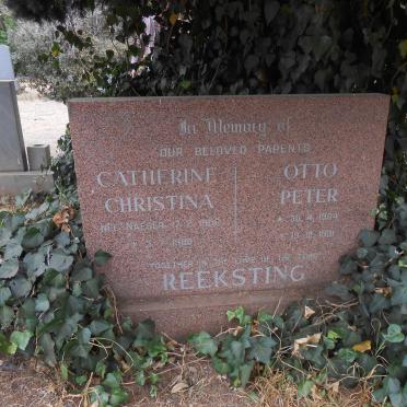 REEKSTING Otto Peter 1904-1981 &amp; Catherine Christina NAESER 1906-1980