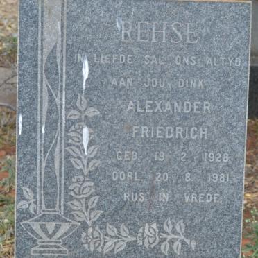 REHSE Alexander Friedrich 1928-1981