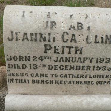 REITH Jeannie Caroline 1934-1935