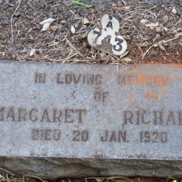 RICHARDS Margaret -1920