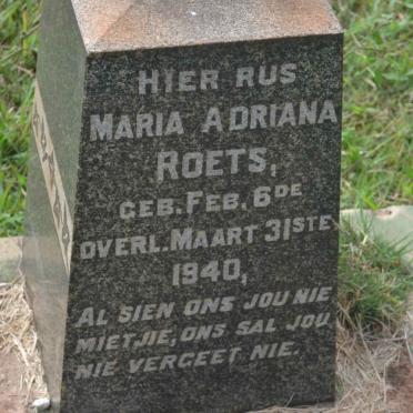 ROETS Maria Adriana 1940-1940