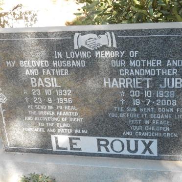 ROUX Basil, le 1932-1996 &amp; Harriet Jubie 1938-2008