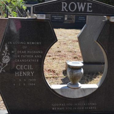 ROWE Cecil Henry 1909-1984