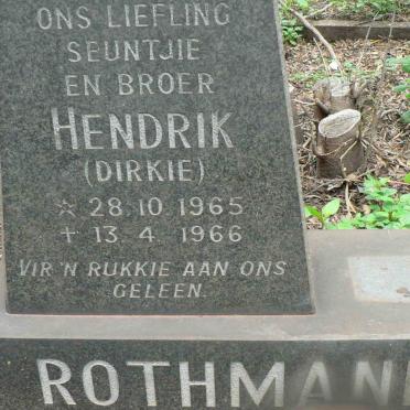 ROTHMANN Hendrik 1965-1966