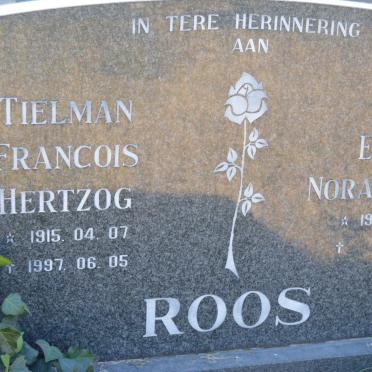 ROOS Tielman Francois Hertzog 1915-1997 &amp; Ivy Ellen Norah NUNS 1919-