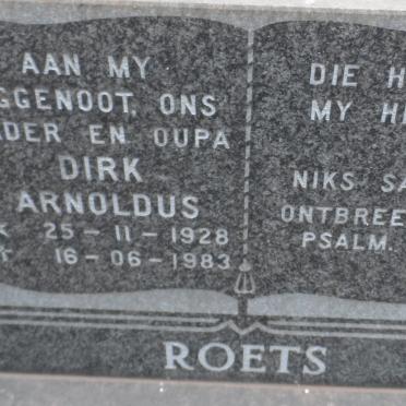 ROETS Dirk Arnoldus 1928-1983