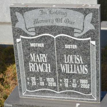 ROACH Mary 1938-2010 :: WILLIAMS Louisa 1960-2002