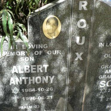 ROUX Sophie 1927-2011 :: ROUX Albert Anthony 1964-1996 