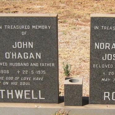 ROTHWELL John O'Hagan 1908-1975 &amp; Norah Emilie Josephine 1909-1991