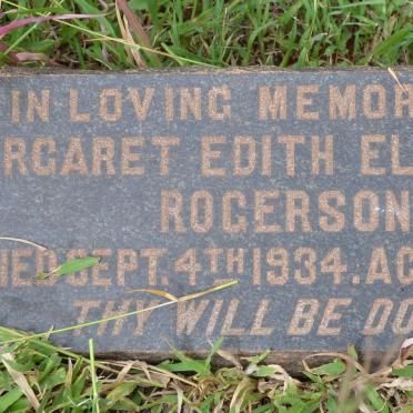 ROGERSON Margaret Edith Elizabeth -1934