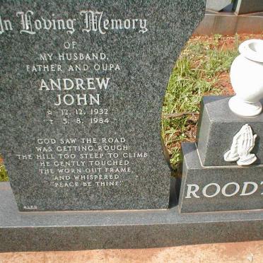 ROODT Andrew John 1932-1984