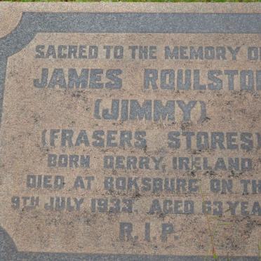ROULSTON James -1933