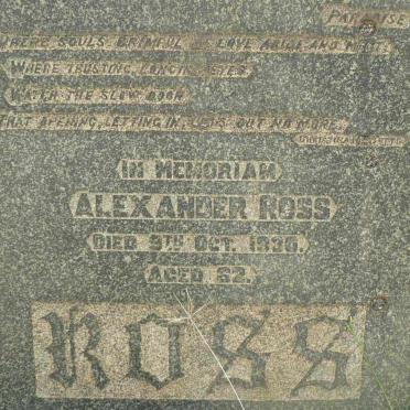 ROSS Alexander -1930