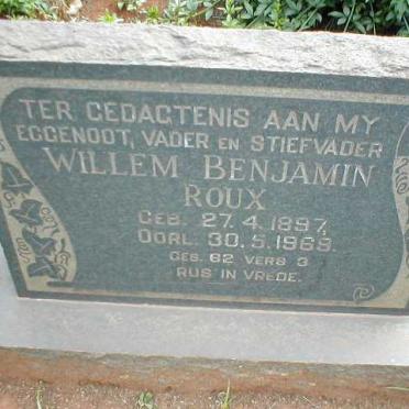 ROUX Willem Benjamin 1897-1969