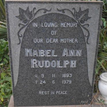 RUDOLPH Mabel Ann 1893-1979