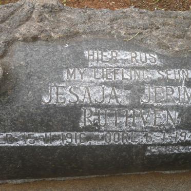 RUTHVEN Jesaja Jerimia 1916-1941