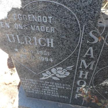 SAMHOFF Ulrich 1951-1994