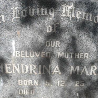 SAUNDERS Henry William 1924-1985 &amp; Hendrina Maria 1925-