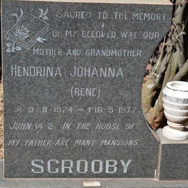 SCROOBY Hendrina Johanna 1924-1977