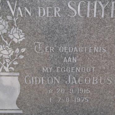 SCHYFF Gideon Jacobus, van der 1915-1975