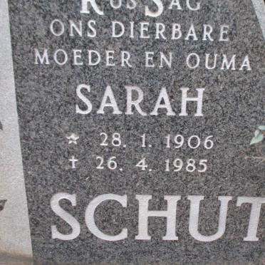 SCHUTTE Sarah 1906-1985