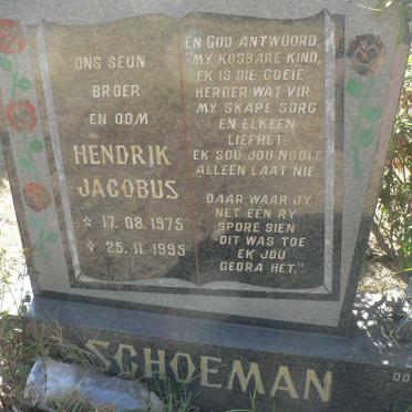 SCHOEMAN Hendrik Jacobus 1975-1995