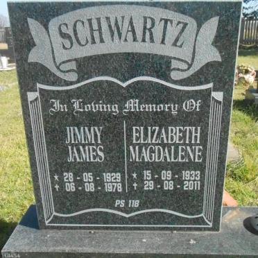 SCHWARTZ Jimmy James 1929-1978 &amp; Elizabeth Magdalene 1933-2011